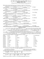 De thi tuyen sinh vao lop 10