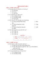 Bộ đề trắc nghiệm Lịch sử 4-Lê Văn Hoà
