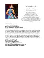 MÙA XUÂN ĐẦU TIÊN.