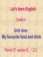 Unint nine. Food and drink
