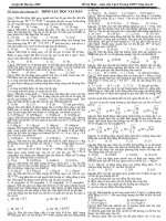 LTDH2009- Vật lí - Động lực học vật rắn