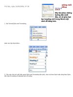 Tạo heading mới trong offices 2003