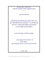 thành phần bọ trĩ hại hoa hồng, hoa cúc; đặc điểm hình thái, sinh học của loài bọ trĩ chủ yếu và biện pháp phòng trừ trong 