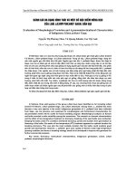 Đánh giá đa dạng hình thái và một số đặc điểm nông học của loài Lilium poilanei Gagn. bản địa