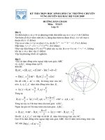 DAP AN HSG TOAN 11 CÁC TRƯỜNG CHUYÊN DUYÊN HẢI BẮC BỘ