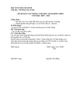 kê hoach tâp trống