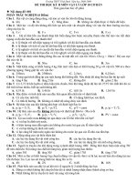 Đề thi HKI lớp 10CB