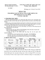 BÁO CÁO ỨNG DỤNG CNTT