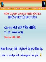 Tiết 70: ĐỊNH LUẬT BẢO TOÀN NĂNG LƯỢNG