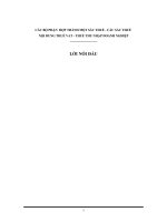 CÁC BỘ PHẬN  HỢP THÀNH MỘT SẮC THUẾ - CÁC SẮC THUẾ   NỘI DUNG THUẾ VAT - THUẾ THU NHẬP DOANH NGHIỆP 