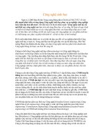 Tư liệu địa lí phổ thông- Công nghệ sinh học