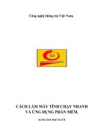 Cách tăng tốc máy tính an toàn nhấtx