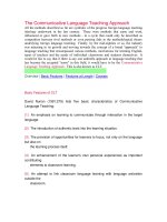 The Communicative Language Teaching Approach.doc