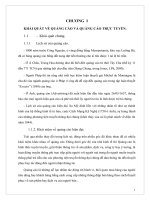 KHÁI QUÁT VỀ QUẢNG CÁO VÀ QUẢNG CÁO TRỰC TUYẾN.