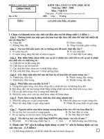 Đề kiểm tra HK2 Lý 6