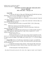 Đề đáp án HSG Hóa 8 20082009 Phan Chu Trinh BMT Đăk Lăk