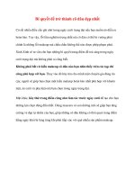 Bí quyết để trở thành cô dâu đẹp nhất có rất nhiều điều cần ghi nhớ 