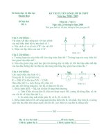 đề thi thử vật lý