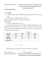 ĐỀ THI CHẤT LƯỢNG HỌC KỲ I NĂM HỌC 2012-2013 TRƯỜNG THPT CHUYÊN THÁI NGUYÊN MÔN ĐỊA LÝ LỚP 10