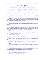 Pháp lệnh sửa đổi, bổ sung Pháp lệnh về Thuế Nông nghiệp