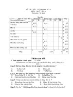 Đề, đáp Văn 6 k 2 có ma trận . Số 06