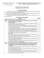 Hướng dẫn chấm thi Đề thi tốt nghiệp trung học phổ thông năm 2012 môn lịch sử