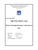 Giải thuật Heuristic và bài toán trò chơi 