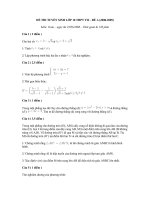 ĐỀ THI TUYỂN SINH LỚP 10 THPT THANH HÓA