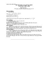 Thi thử vào lớp 10 Môn Toán năm học 09-10