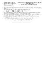 thi học sinh giỏi hóa 8