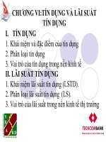 Tín dụng và lãi suất tín dụng 