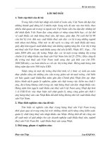 đề xuất một số giải pháp cho các doanh nghiệp xuất khẩu thuỷ sản, ngành thuỷ sản Việt Nam khi  xuất khẩu thuỷ sản sang Nhật.