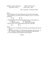 Kiểm tra học kỳ II Cong nghe 9