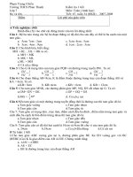 Đề kiểm tra Hình 1tiết CIII Phan Thanh 07-08