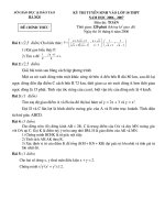 Bộ đề thi vào THPT Hà Nội