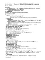 Giao an TA 9 mot cot