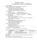 ĐỀ THI SINH 8 HKI