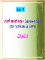 Bài 17 - Minh họa - Diễn biến cuộc khởi nghĩa Hai Bà Trưng (Dạng 2)
