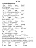 LUYỆN  THI DH-CD 02