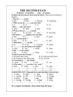 Đề -Đáp án thi HK2