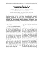 THàNH PHầN SINH VậT NổI TạI CáC THủY VựC TRÊN ĐịA BàN HUYệN GIA LÂM, Hà NộI