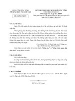 Đề thi chọn học sinh giỏi cấp tỉnh năm học 2012-2013 môn ngữ văn – lớp 12 - THPT