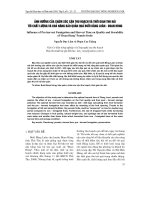 ảNH HƯởNG CủA CHĂM SóC CậN THU HOạCH Và THờI GIAN THU HáI TớI CHấT LƯợNG Và KHả NĂNG BảO QUảN QUả BƯởI BằNG LUÂN - ĐOAN HùNG
