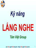 kỹ năng lắng nghe