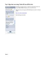 tạo hộp CHAT con trong violet