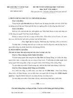 ĐỀ THI TUYỂN SINH ĐẠI HỌC NĂM 2013 Môn NGỮ VĂN Khối C, CÓ ĐÁP ÁN