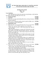 DAP AN HSG VAN 11 CÁC TRƯỜNG CHUYÊN DUYÊN HẢI BẮC BỘ