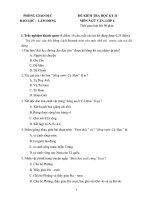 ĐỀ KIỂM TRA HỌC KỲ II MÔN NGỮ VĂN LỚP 6  PHÒNG GIÁO DỤC BẢO LỘC - LÂM ĐỒNG