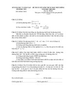 Đề toán tuyển sinh 2009 - 2010 (Phú Yên)