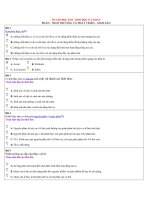 Đề thi thử sổ 3 HKII lớp  11